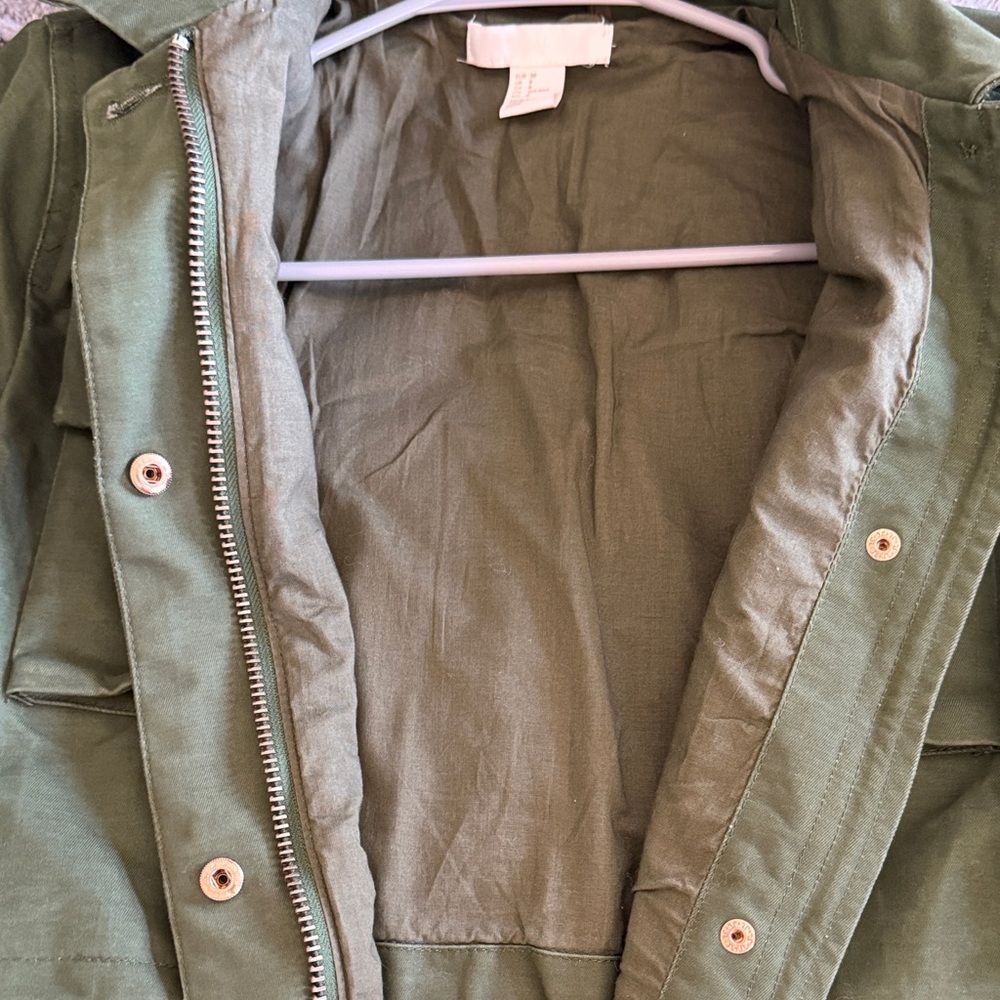 H&M Olive Utility Field Jacket - Picture 7 of 9